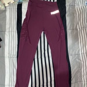Gymshark Leggings Burgundy